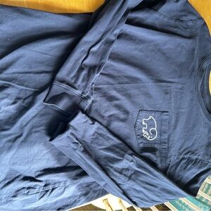 Ivory Ella Blue Relaxed Long Sleeve Hoodie